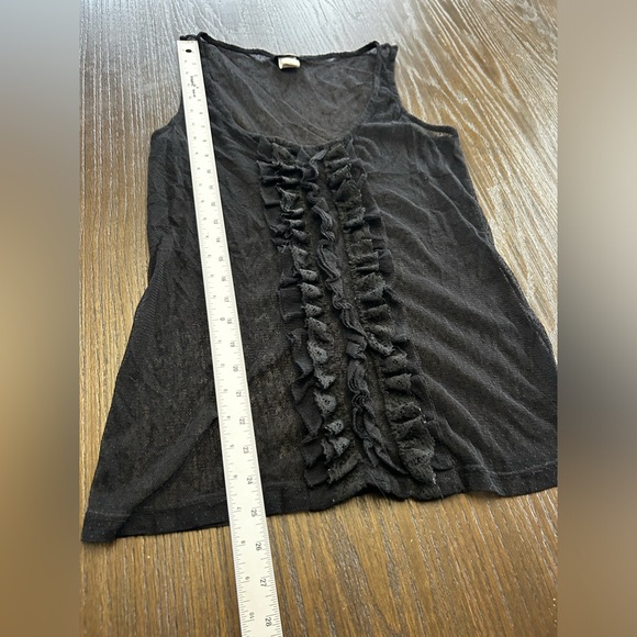 Vanity tank top mesh lace ruffle whimsical goth vampire witchy romantic fairy - Picture 10 of 10